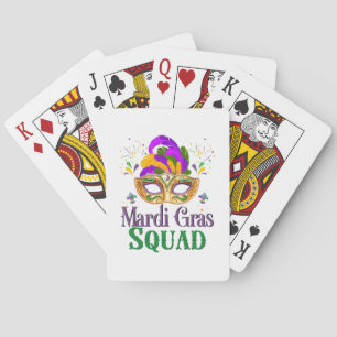 Mardi Gras-Team Spielkarten