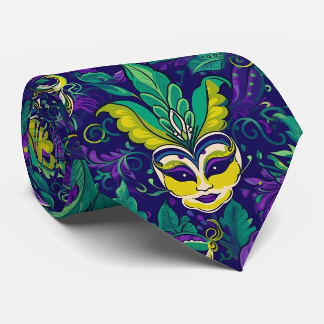 Mardi Gras The MasquerTie Krawatte (Gerollt)