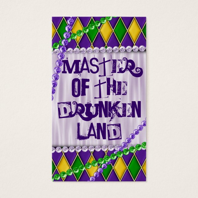 Mardi Gras Themed Beads, Harlequin Diamond (Vorderseite)