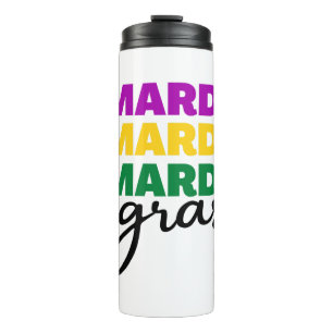 Mardi Gras Thermosbecher