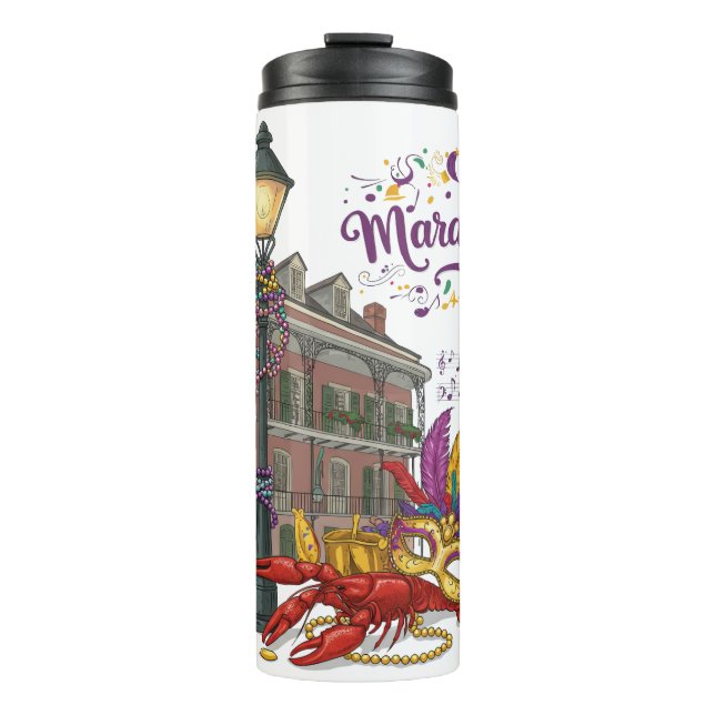 Mardi Gras Thermosbecher (Vorderseite)