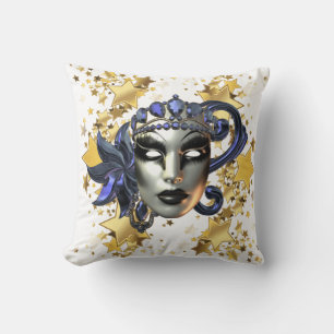Mardi Gras Throw Pillow Kissen