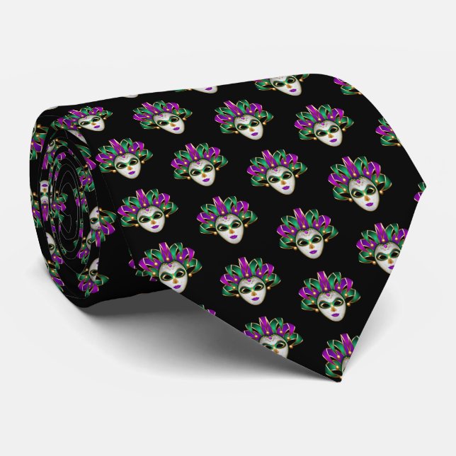 Mardi Gras Tie Krawatte (Gerollt)