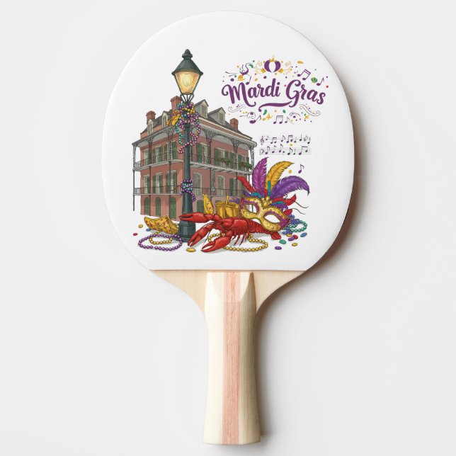 Mardi Gras Tischtennis Schläger (Vorderseite)