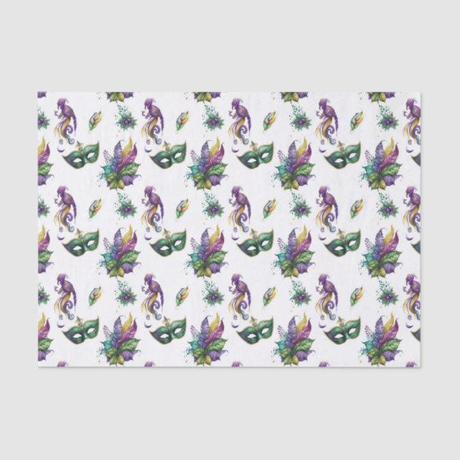 Mardi Gras Tissue Paper Seidenpapier (Vorderseite)