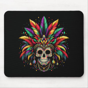 Mardi Gras Totenkopf Hexendoktor New Orleans Männe Mousepad