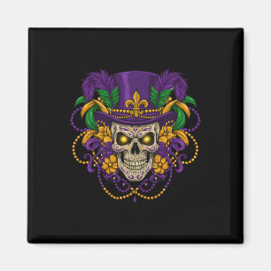 Mardi Gras Totenkopfmasken-Kostüm Männer Frauen Ma Magnet