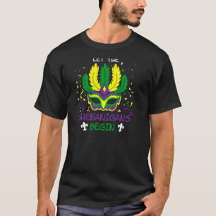 Mardi Gras Traubenmaske Circus Lass The Shenanigan T-Shirt