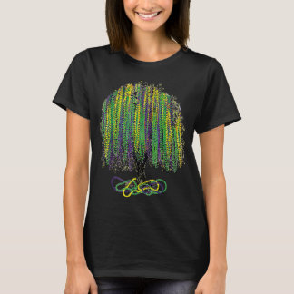 Mardi Gras Tree Beads New Orleans 2023 Wasserfarbe T-Shirt