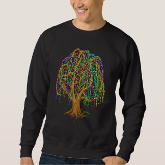 Mardi Gras Tree Beads Outfit Carnival for Men Wome Sweatshirt