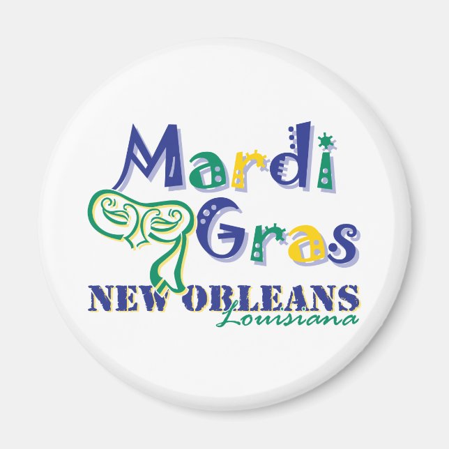 Mardi Gras Tri Mask Magnet (Vorne)
