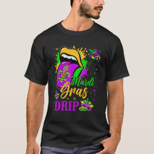 Mardi Gras Tropfen New Orleans Louisiana Parco Tas T-Shirt