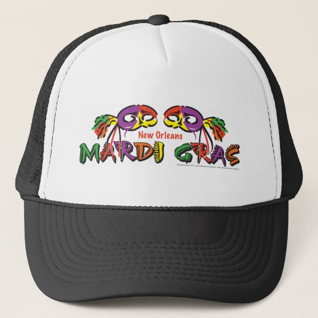MARDI-GRAS TRUCKERKAPPE (Vorderseite)