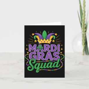 Mardi Gras-Truppe passende Gruppen-Kreuzfahrt-Besa Karte