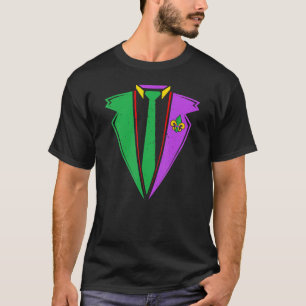 Mardi Gras Tuxedo Anzug Gentlemen Carnival Men Boy T-Shirt