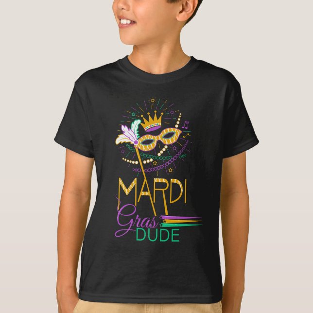 Mardi Gras Typ Kids Tshirt (Vorderseite)