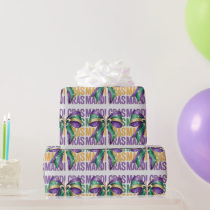 Mardi Gras und Schleifen Geschenkpapier