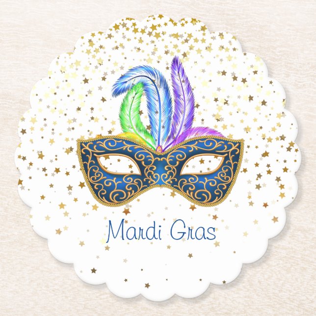 Mardi Gras Untersetzer (Vorderseite)