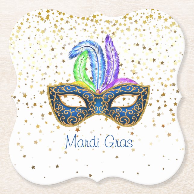 Mardi Gras Untersetzer (Vorderseite)