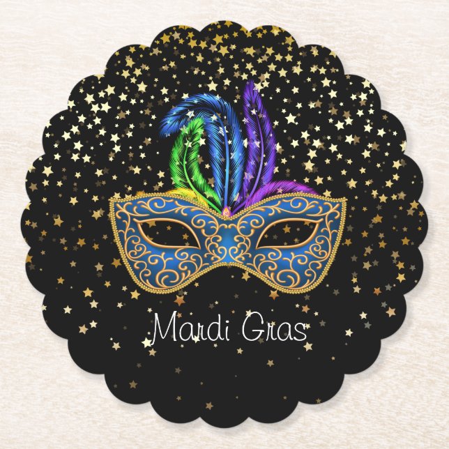 Mardi Gras Untersetzer (Vorderseite)