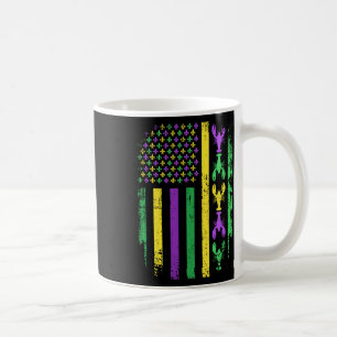 Mardi Gras US-amerikanische Flagge mit Languste Ne Kaffeetasse