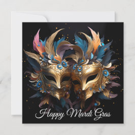 Mardi Gras Venezianisch Mask Feiertagskarte