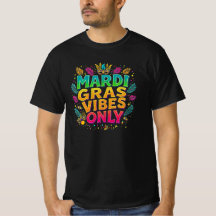 Mardi Gras Vibes nur farbenfrohe Typografie