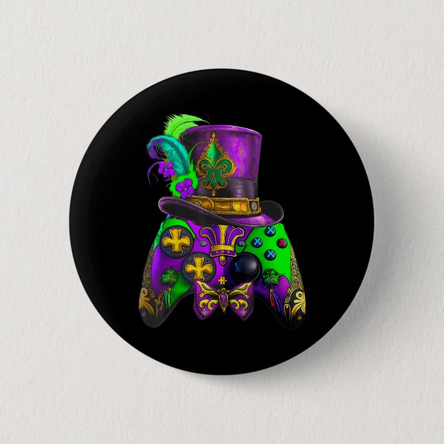 Mardi Gras Video Game Controller E Sport für Kinde Button (Vorderseite)