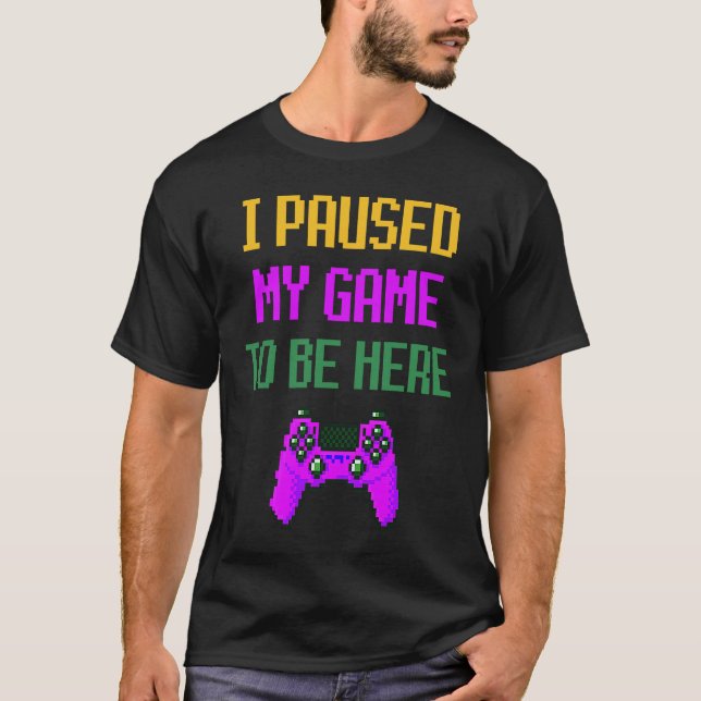 Mardi Gras Video Game Controller for Gaming and Ga T-Shirt (Vorderseite)