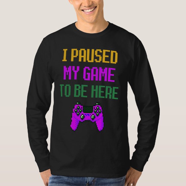 Mardi Gras Video Game Controller for Gaming and Ga T-Shirt (Vorderseite)