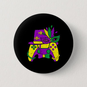 Mardi Gras Video Game Controller Jester Hat Costum Button