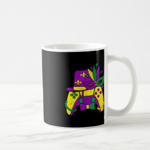 Mardi Gras Video Game Controller Jester Hat Costum Kaffeetasse