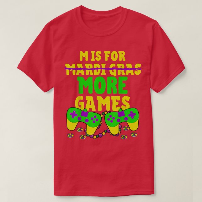 Mardi Gras Video Game Controller Phantastisch Boys T-Shirt (Design vorne)