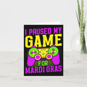 Mardi Gras Video Games Karneval für mich gestoppt Karte