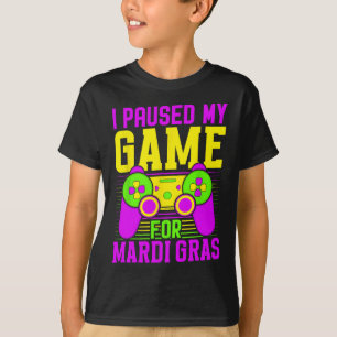 Mardi Gras Video Games Karneval für mich gestoppt T-Shirt