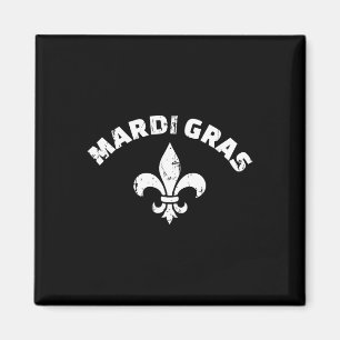 Mardi Gras Vintag Lilie Magnet