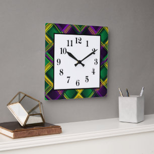 Mardi Gras Wanduhr