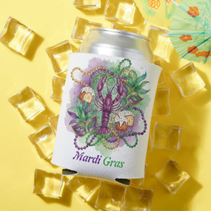 Mardi Gras Wasserfarben-Feier  Dosenkühler