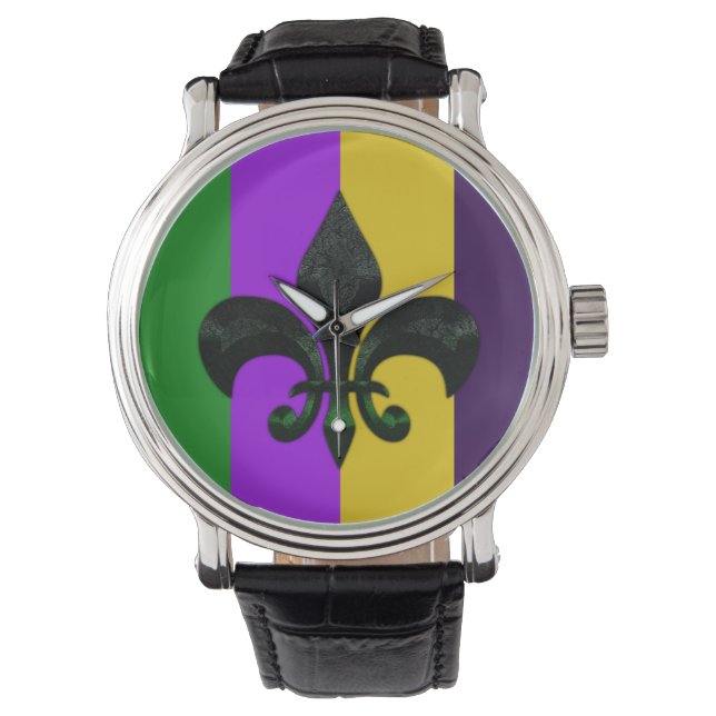 Mardi Gras Watch Armbanduhr (Vorderseite)