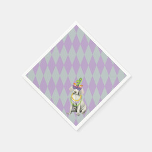 Mardi Gras Weimaraner Serviette