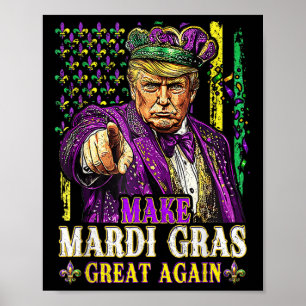 Mardi Gras wieder groß Spaß Mardi Gras Men Wom Poster