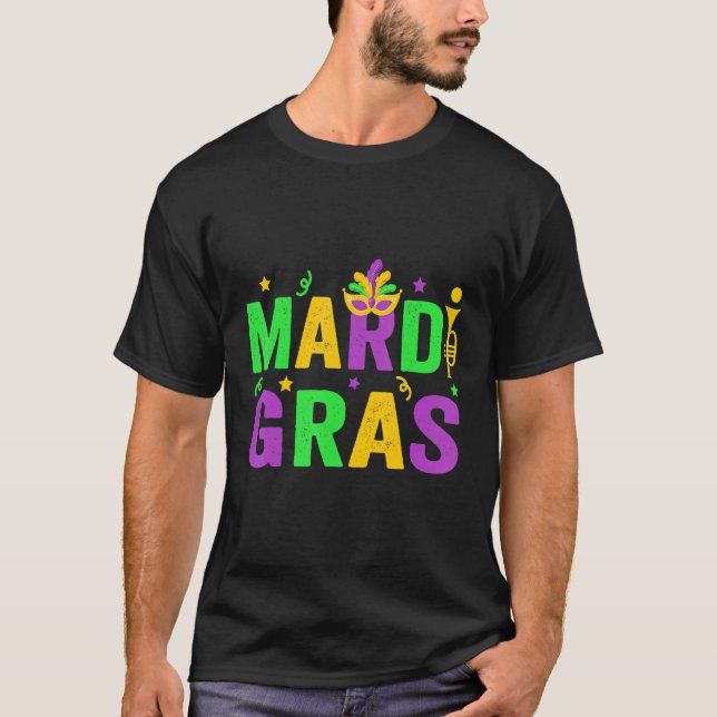 Mardi Gras Women Men Mardi Gras Kids Mardi Gras B T-Shirt (Vorderseite)