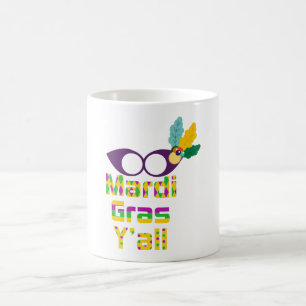 Mardi Gras Y'all Coffee Tasse