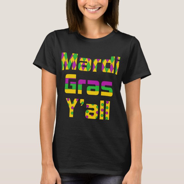 MARDI GRAS Y'ALL T-Shirt (Vorderseite)