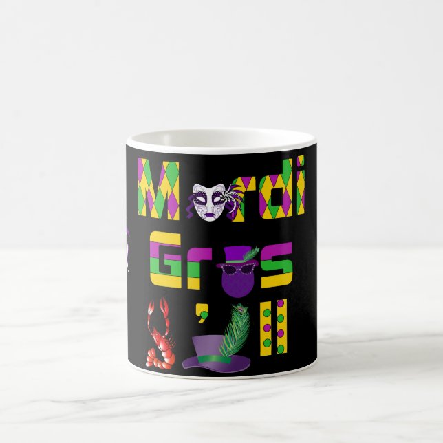 Mardi Gras Y'all Thunder_Cove Kaffeetasse (Mittel)