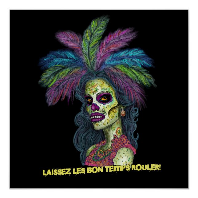 Mardi Gras Zombie Poster (Vorderseite)