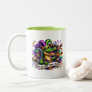 Mardi Gras Zweifarbige Tasse