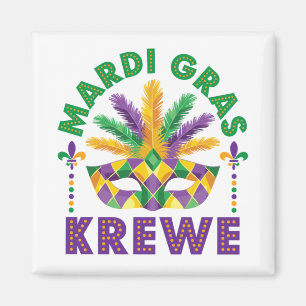 Mardi Graw Krewe Parco Tassino Party Magnet