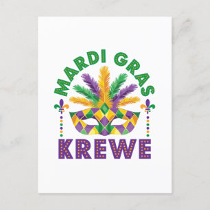 Mardi Graw Krewe Parco Tassino Party Postkarte