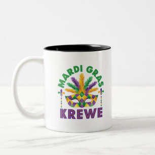 Mardi Graw Krewe Parco Tassino Party Zweifarbige Tasse